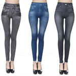 Women Autumn High Elastic Jeans Leggings