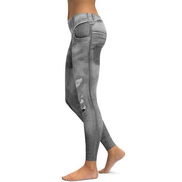 Realistic Grey Jeans Leggings-Cloth-Beautyholic1.com-BeautyHolic1.com