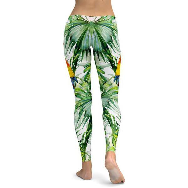 Colorful Parrot Leggings-Cloth-Beautyholic1.com-BeautyHolic1.com