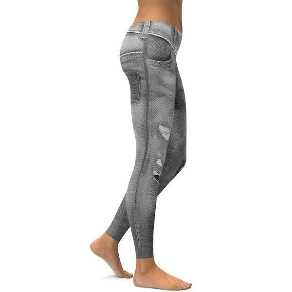 Realistic Grey Jeans Leggings-Cloth-Beautyholic1.com-BeautyHolic1.com