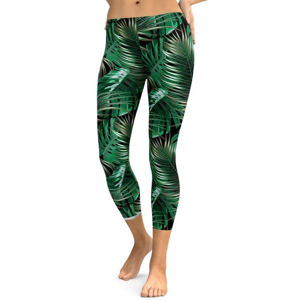 Palm Trees Capris-Cloth-Beautyholic1.com-BeautyHolic1.com