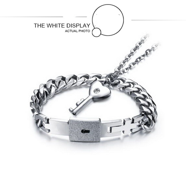 Love Lock Couples Bracelet & Necklace-Beauty & Fashion-prime4choice.com-Prime4Choice.com