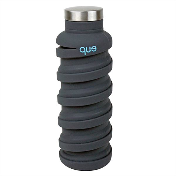 Collapsible Silicone Water Bottle. Designed for TRAVEL and OUTDOOR-Kitchen & Household-Thechoiceday.com-Charcoal-TheChoiceDay.com