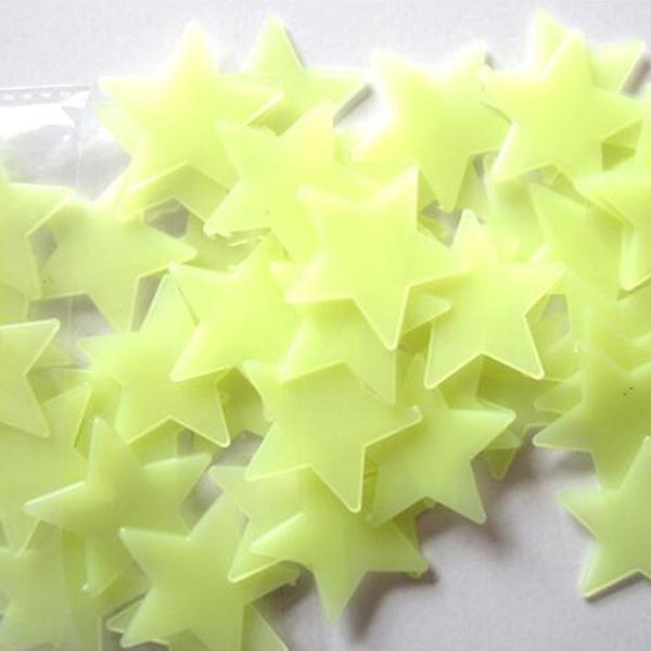 100 pcs Wall stickers Sticky Decal Stars for Bedroom Decor-Bedroom Decoration-Prime4Choice.com-Yellow-Prime4Choice.com