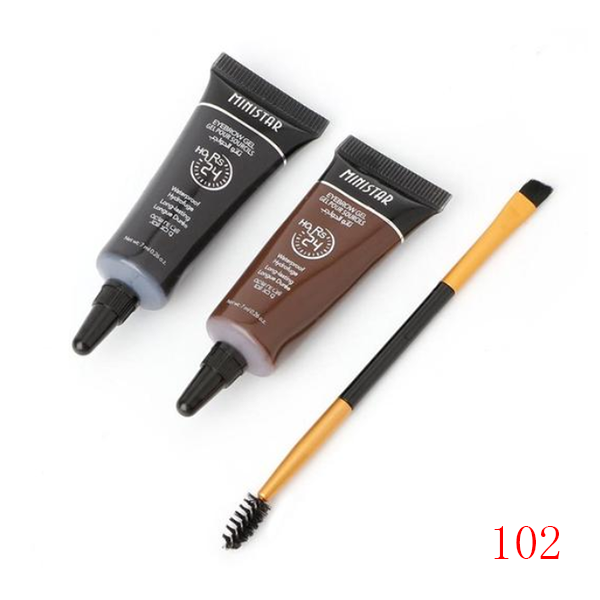 2PCS Waterproof Tint Eyebrow Enhancer Set-Beauty Care-prime4choice.com-102 Black & Brown-Prime4Choice.com
