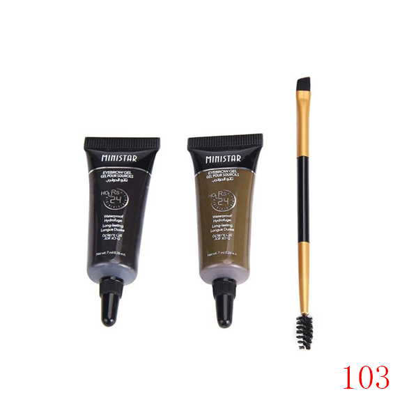 2PCS Waterproof Tint Eyebrow Enhancer Set-Beauty Care-prime4choice.com-103 Black & Light Brown-Prime4Choice.com