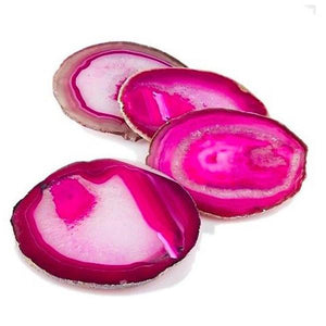 Natural Sliced Dyed Agate Coaster
