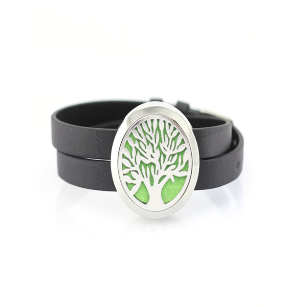 Tree Aromatherapy Leather Bracelet-Beauty & Fashion-Prime4Choice.com-Single Bracelet-Prime4Choice.com