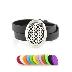 Net Aromatherapy Leather Bracelet-Beauty & Fashion-Prime4Choice.com-Bracelet+Pad-Prime4Choice.com