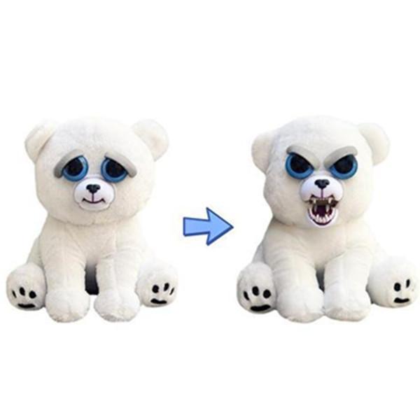 Feisty Funny Expression Pets Plush Toy-Toys-Prime4Choice.com-White Bear-Prime4Choice.com