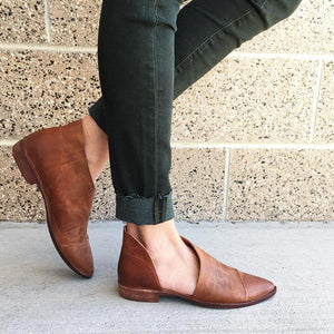 Women Trendy Office Casual Cut Out Bootie