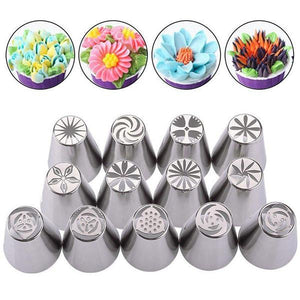 Cake & Cookie Decorating Flower Nozzles-Kitchen Utensils & Gadgets-Prime4Choice.com-Prime4Choice.com