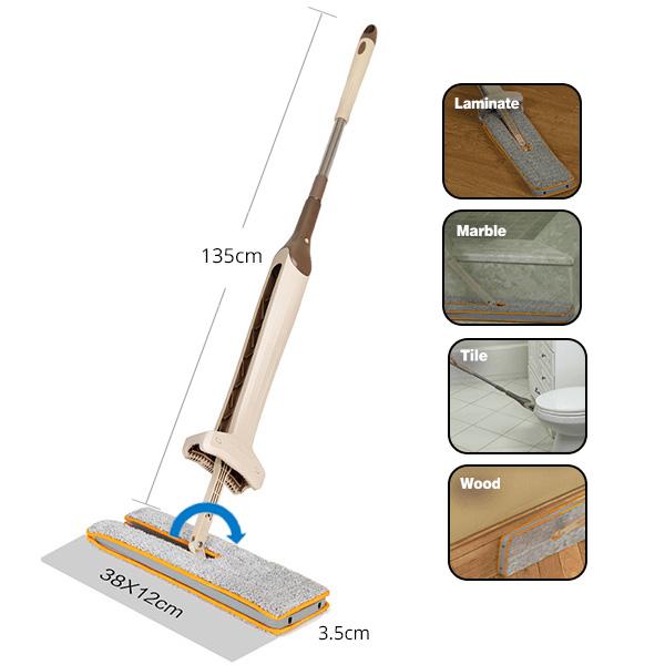 Revolutionary Self-Adjustable Double Sided Mop-Home Tools-Prime4Choice.com-Prime4Choice.com
