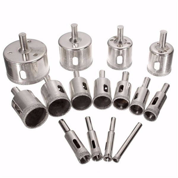 15Pcs Diamond Hole Saw Drill Bit Set-Home Tools-Prime4Choice.com-Prime4Choice.com