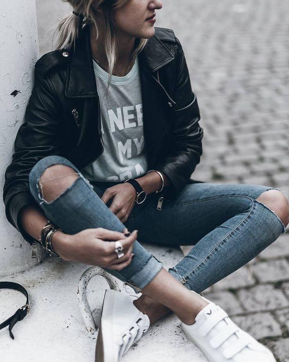 Autumn short long sleeve slim slimming leather jacket