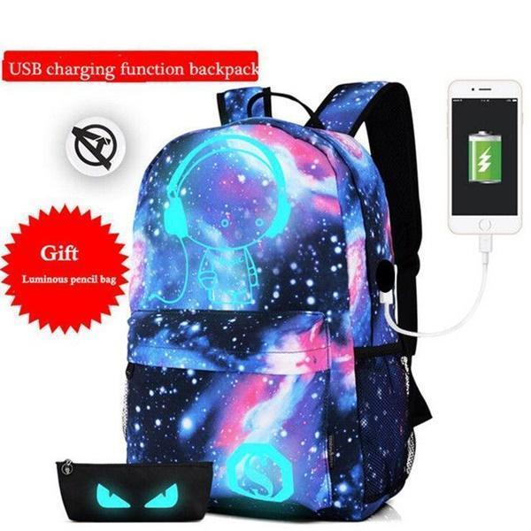 Anime Starry Sky Luminous Cartoon Bags-bags-2UBest.com-USB Type Music Kid-2UBest.com