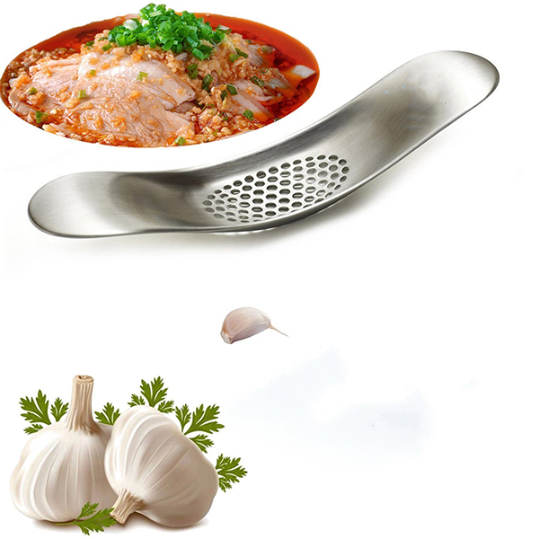 Rocking Stainless Steel Garlic Press