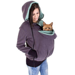 Mom Outwear Sweatshirts Maternity Kangaroo Hoodies With Baby Pet Carriers