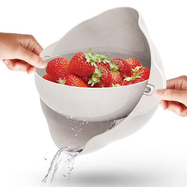 Double Plastic Wash Basket