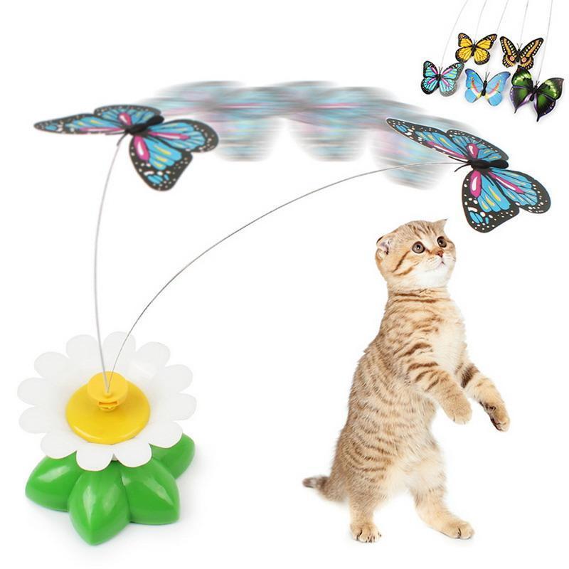 Electronic Rotating Butterfly Toy for Cats