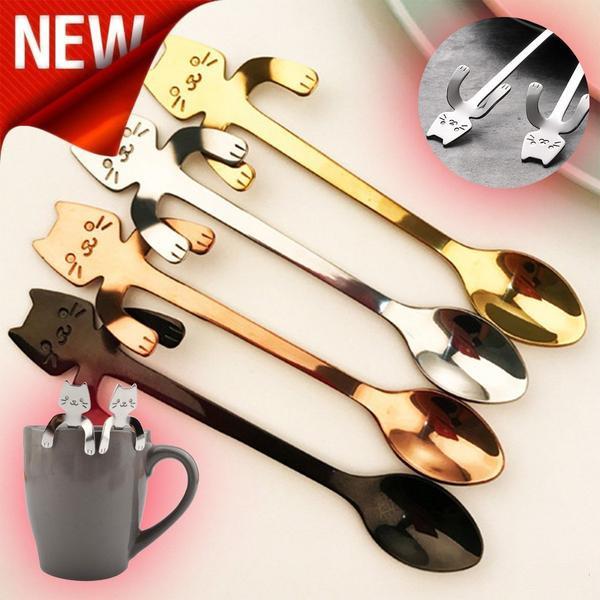 Creative Cat Design Coffee & Tea Spoon