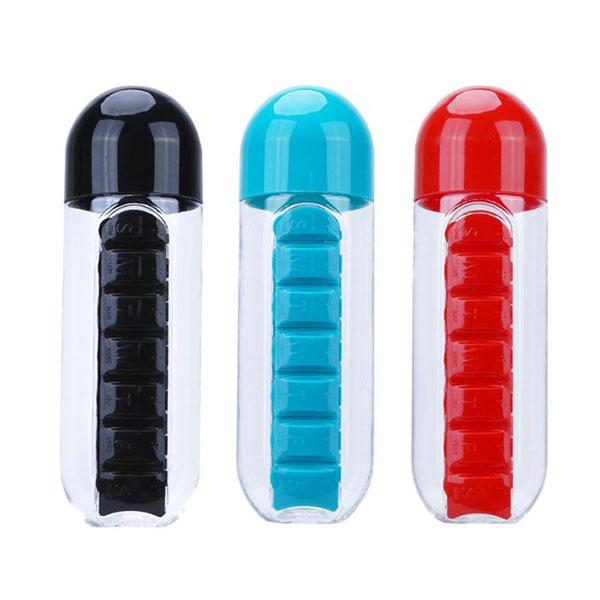 2 In 1 Portable Pill Case Water Bottle-Home & Garden-Prime4Choice.com-Prime4Choice.com