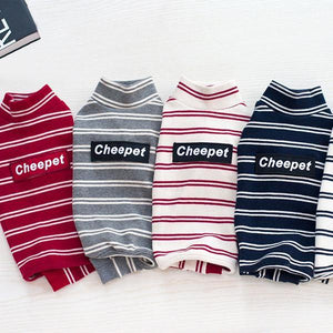 Striped Dog Winter Clothes