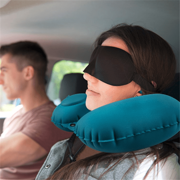 Hand-Press Inflatable Neck Pillow
