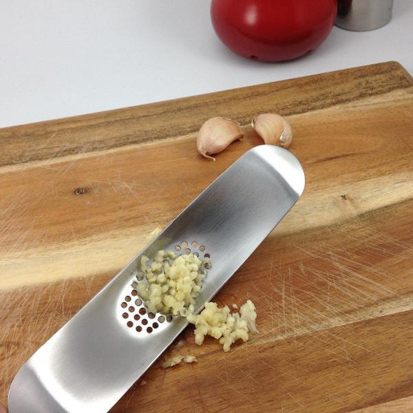 Rocking Stainless Steel Garlic Press
