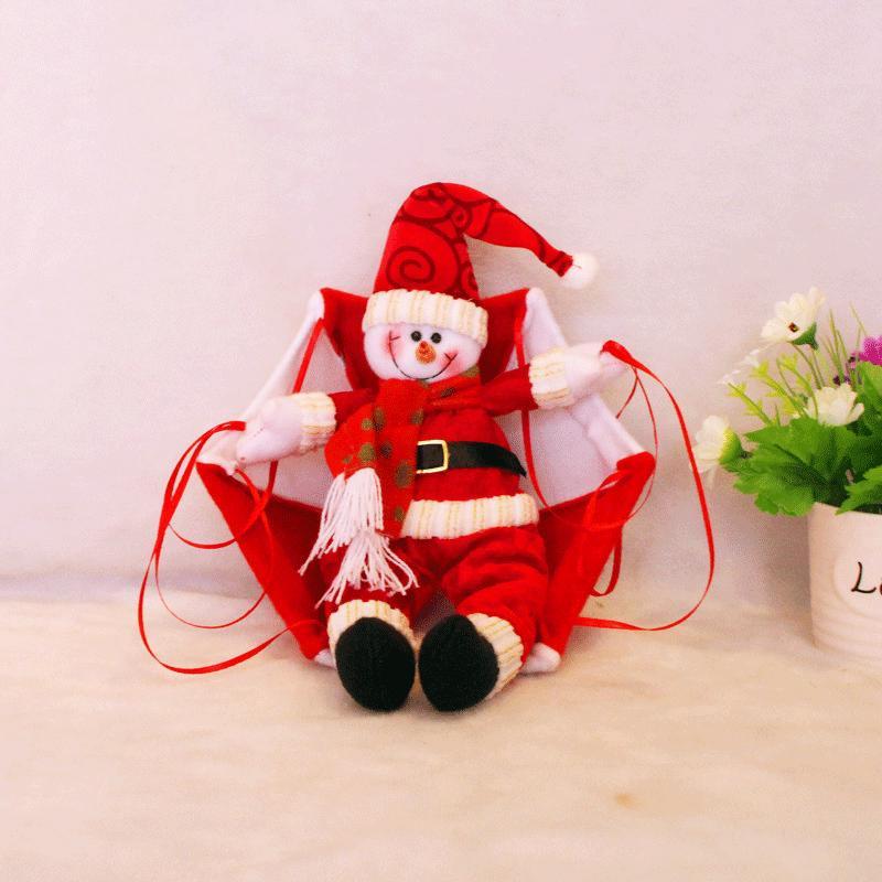Hanging Parachute Santa Doll-Toys-Prime4Choice.com-Red and White Snowman-Prime4Choice.com