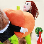 Pet Dog Cat Carrying Pumpkin Halloween Party Fancy Costume Jacket Apparel