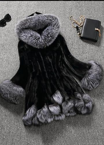 Fur Polyester Long Sleeve Lapel Coats