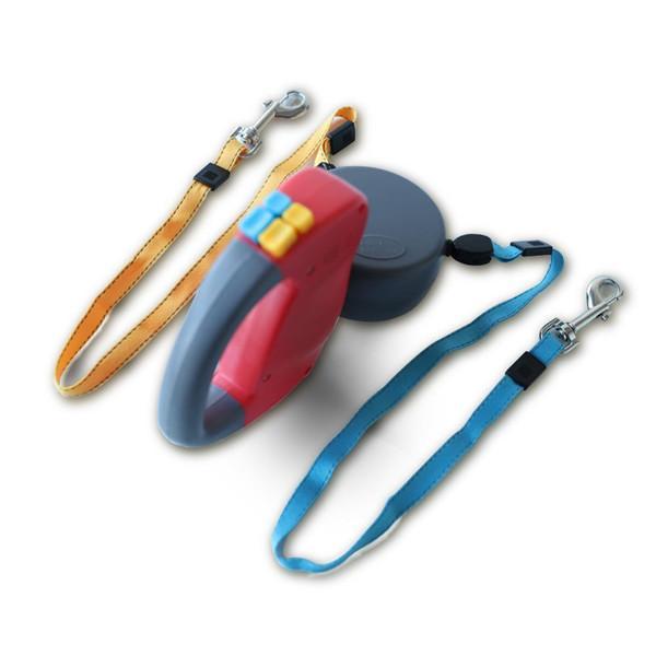 Dual Doggie 2 Dog Retractable Leash - 50 pounds per dog leash