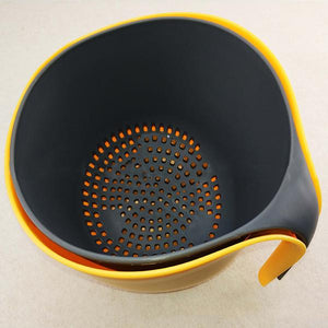 Multifunctional 2-in-1 Double Drain Basket