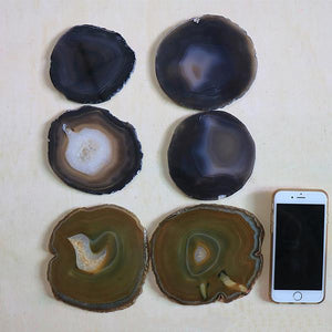 Natural Sliced Dyed Agate Coaster