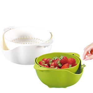 Double Plastic Wash Basket