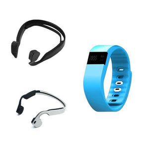 Hi-Tech Wireless Bone Conduction Headphones-Outdoors-Prime4Choice.com-2 Headphones+1 Smartband-Prime4Choice.com