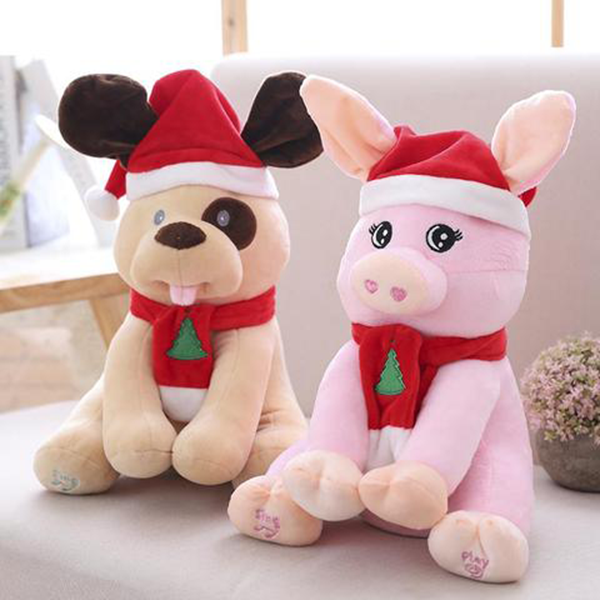 Christmas peek A Boo Stuffed Animals-Baby Toys-Prime4Choice.com-Prime4Choice.com