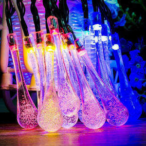 Waterproof Solar Powered Raindrop String Light-Lights-Prime4Choice.com-Prime4Choice.com