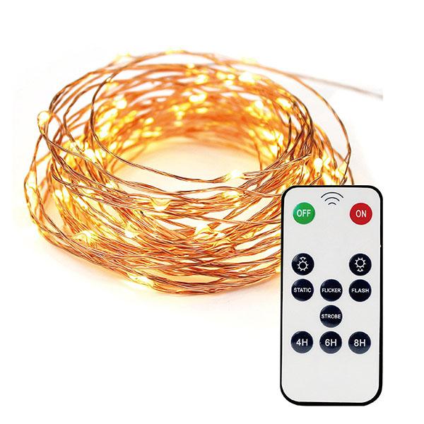Dimmable Remote control LED String Lights, 33ft 100 LED-Lights Strip-Prime4Choice.com-Prime4Choice.com