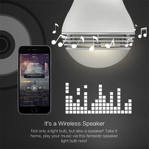 Mobile Control Smart Bluetooth Speaker LED Light Bulb-Lights Bulb-Prime4Choice.com-Prime4Choice.com