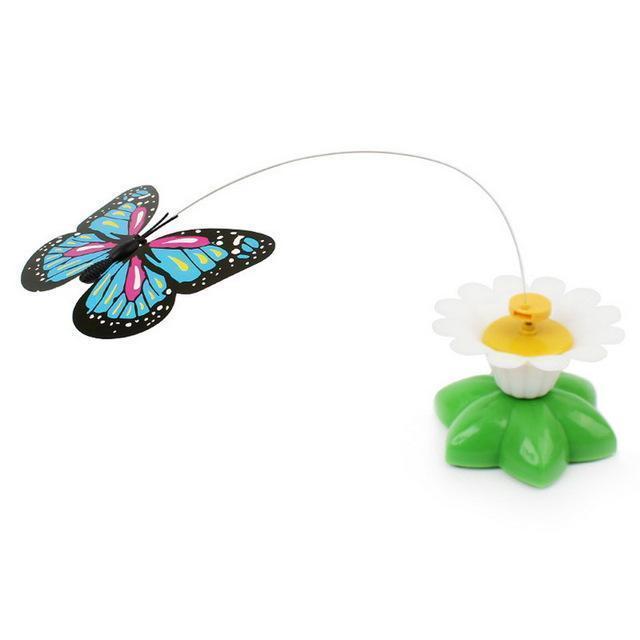 Electronic Rotating Butterfly Toy for Cats
