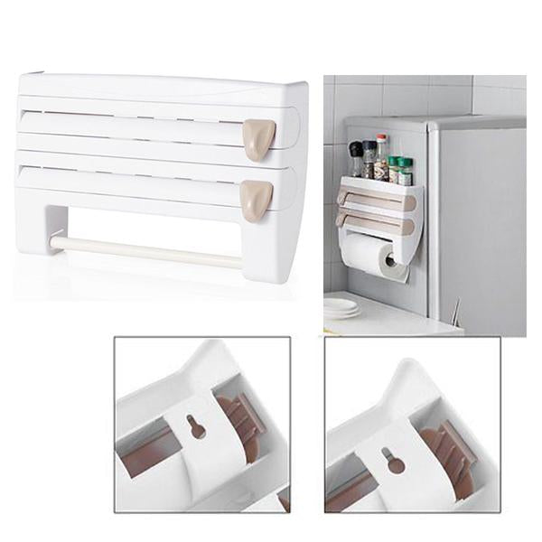 4-in-1 Wall mounted Kitchen Roll Dispenser-Kitchen Utensils & Gadgets-Prime4Choice.com-Prime4Choice.com