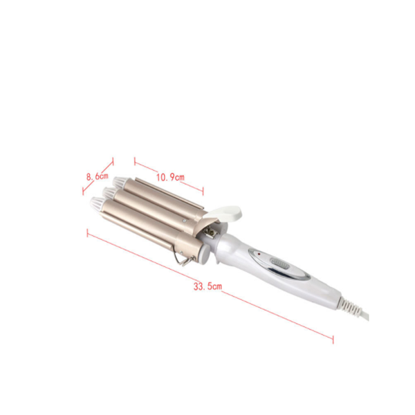 Hair Waver Ceramic 3 Barrel Clamp Curler