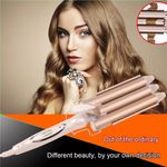 Hair Waver Ceramic 3 Barrel Clamp Curler
