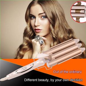 Hair Waver Ceramic 3 Barrel Clamp Curler jjcward