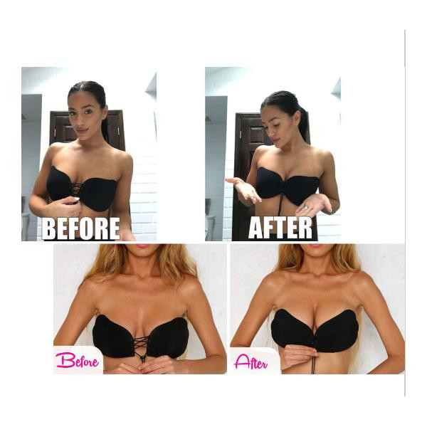 Strapless Invisible Drawstrings Push Up Bra-2UBEST.COM-2UBest.com