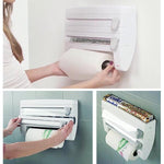 4-in-1 Wall mounted Kitchen Roll Dispenser-Kitchen Utensils & Gadgets-Prime4Choice.com-Prime4Choice.com