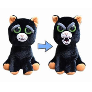 Feisty Funny Expression Pets Plush Toy-Toys-Prime4Choice.com-Black Cat-Prime4Choice.com