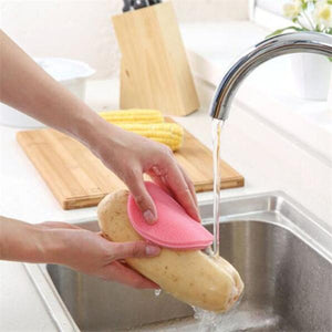 Round Silicone Dish Washing Sponge-Kitchen Cleaners-Prime4Choice.com-Prime4Choice.com